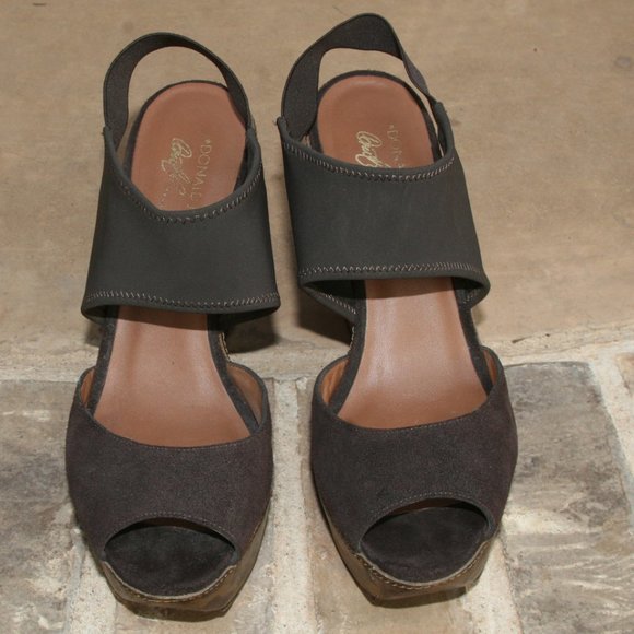 Donald J. Pliner Leee Brown Leopard Wedge Size 8.5 - Picture 2 of 9